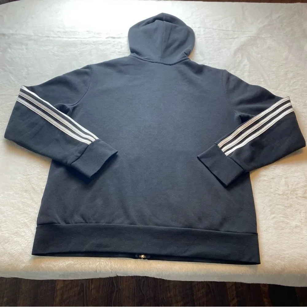 Adidas Black Hooded Jacket Size XL
